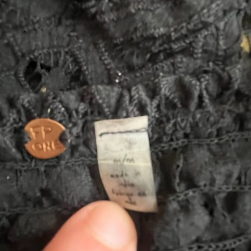 Free People Balck Barlette - Picture 3 of 4